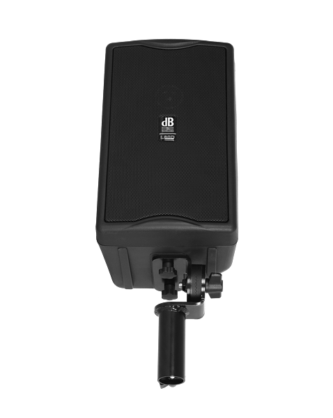 D25MM SPEAKER STAND ADAPTOR FOR MINIBOX SERIES. TILT ADJUSTABLE GEAR AND LOCKING SCREW